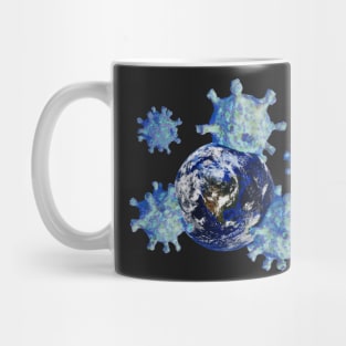 Coronavirus takes earth Mug